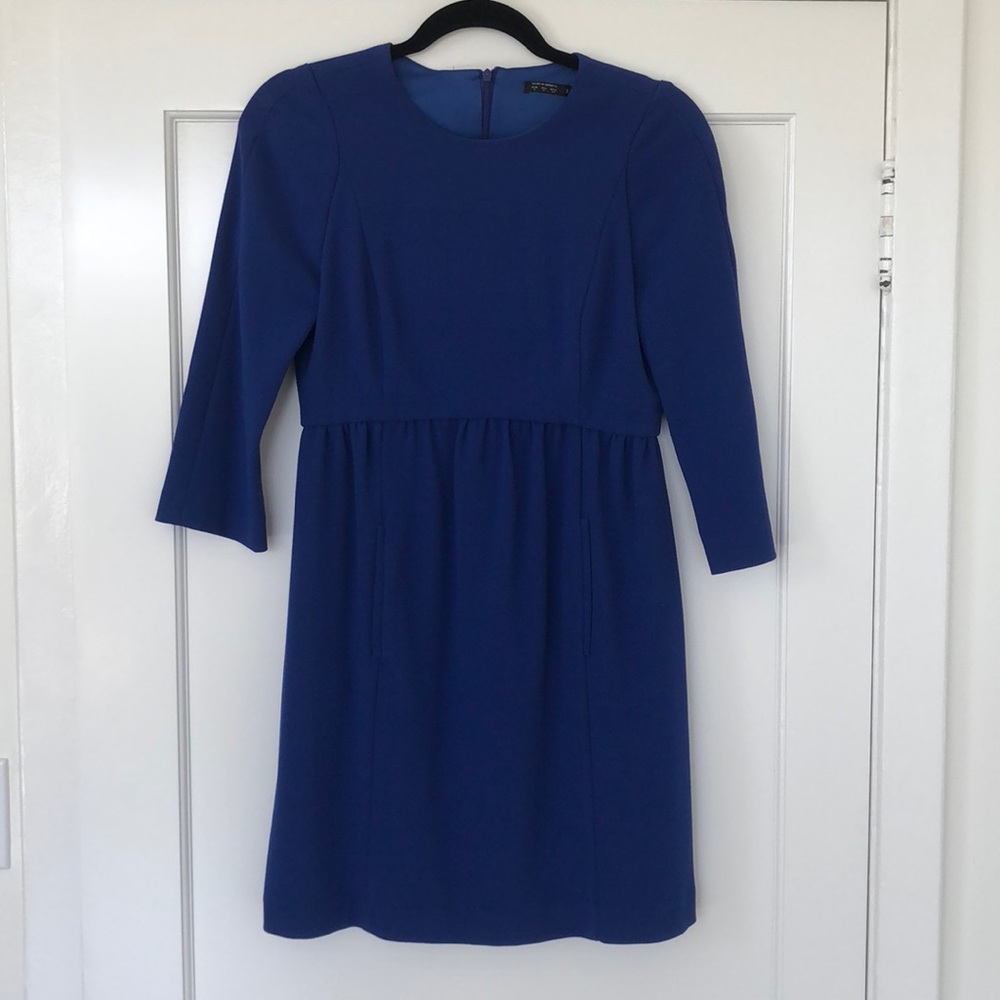 ZARA Royal Blue 3/4 Sleeve Dress
